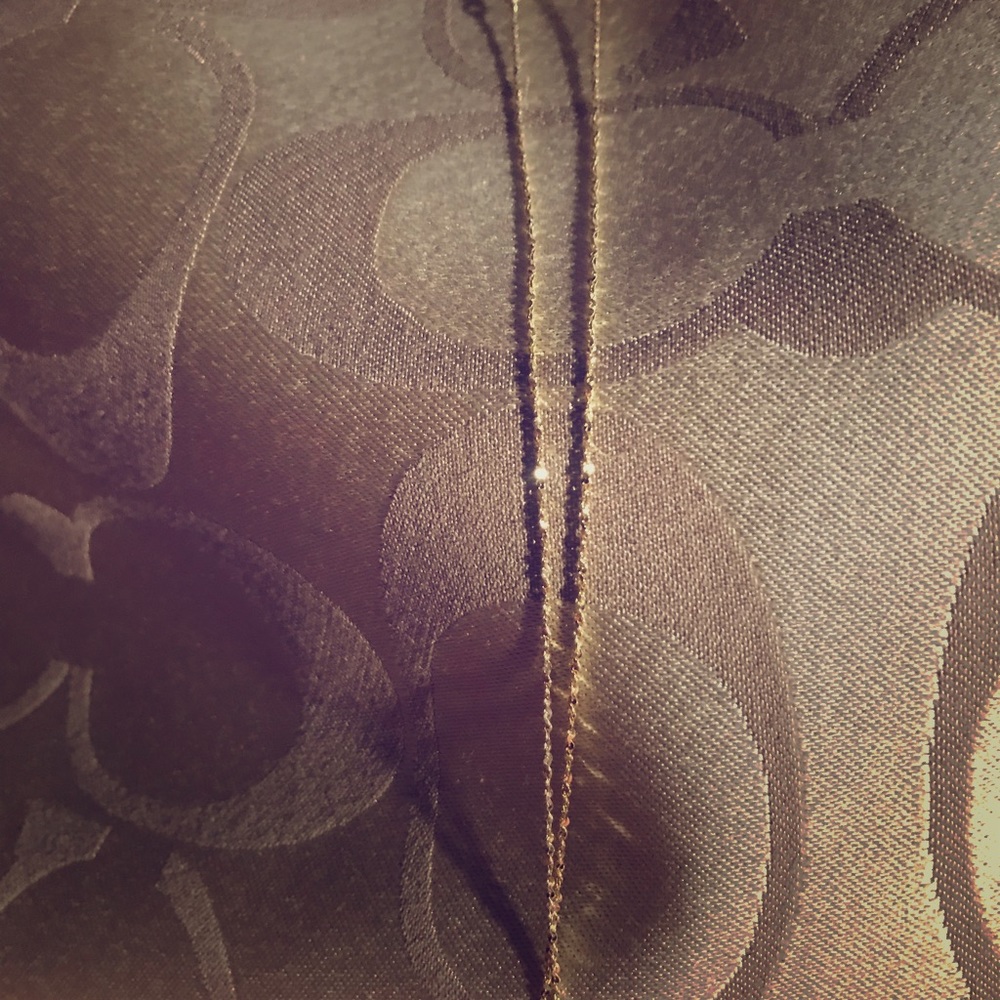 Silver necklace with gold overlay